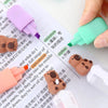 6-Piece Capybara Smile Highlighter Pen Set