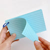 50pcs Binder Horizontal Line Memo Cards