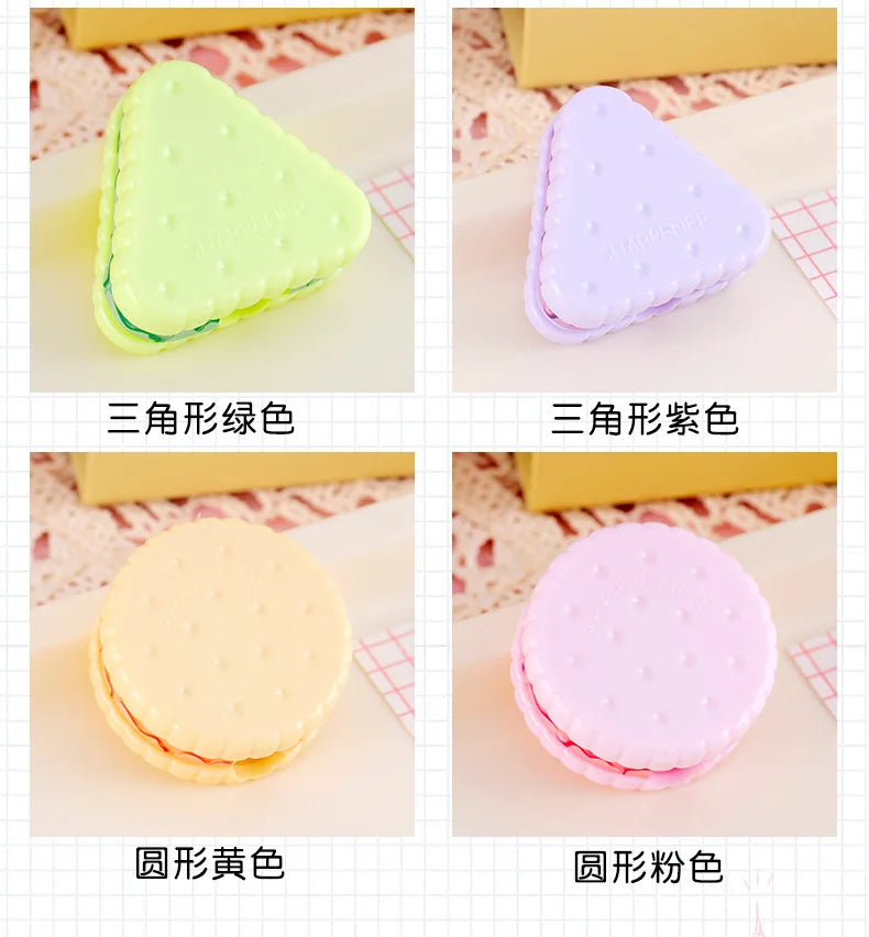 Kawaii Cookie Pencil Sharpener Set