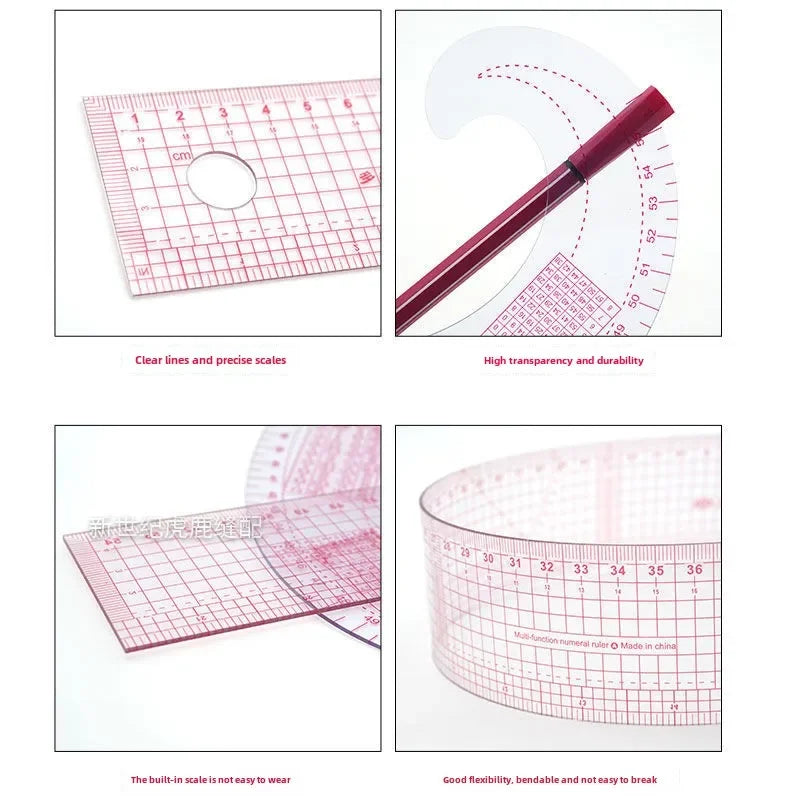 Precision Craft Sewing Pattern Geometry Ruler