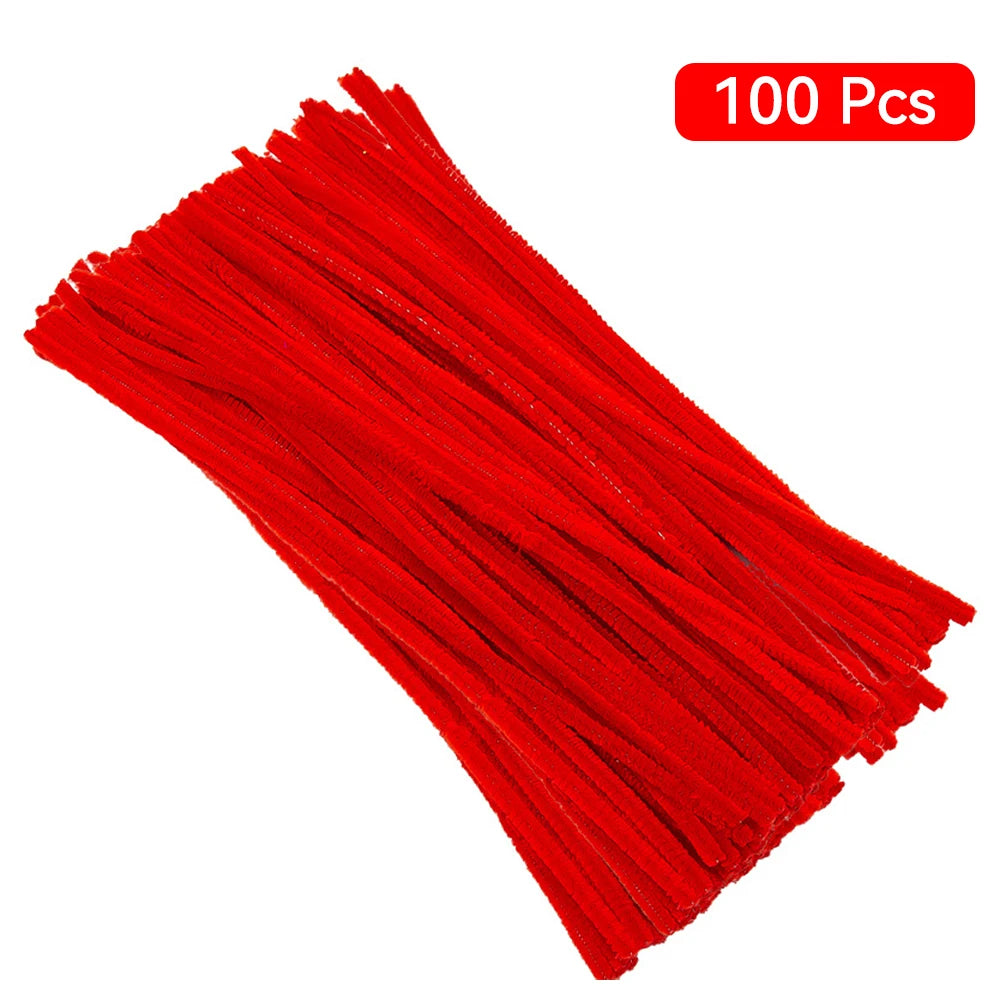 CraftyPipes Chenille Stem Set – 40/100 Pcs Colorful Pipe Cleaners