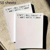 50 Sheets 'Stuff I Will Forget' Sticky Notes