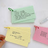 50pcs Binder Horizontal Line Memo Cards