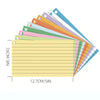 50pcs Binder Horizontal Line Memo Cards