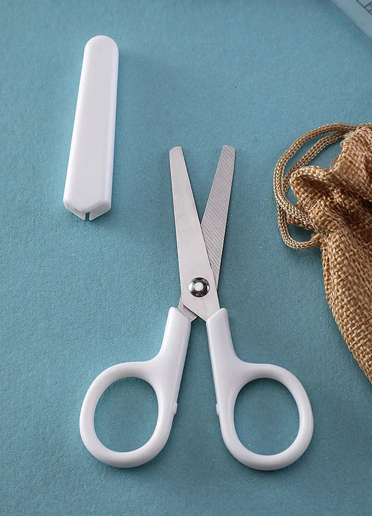 HARKO Stainless Steel Small Safety Scissors with Protective Sleeve