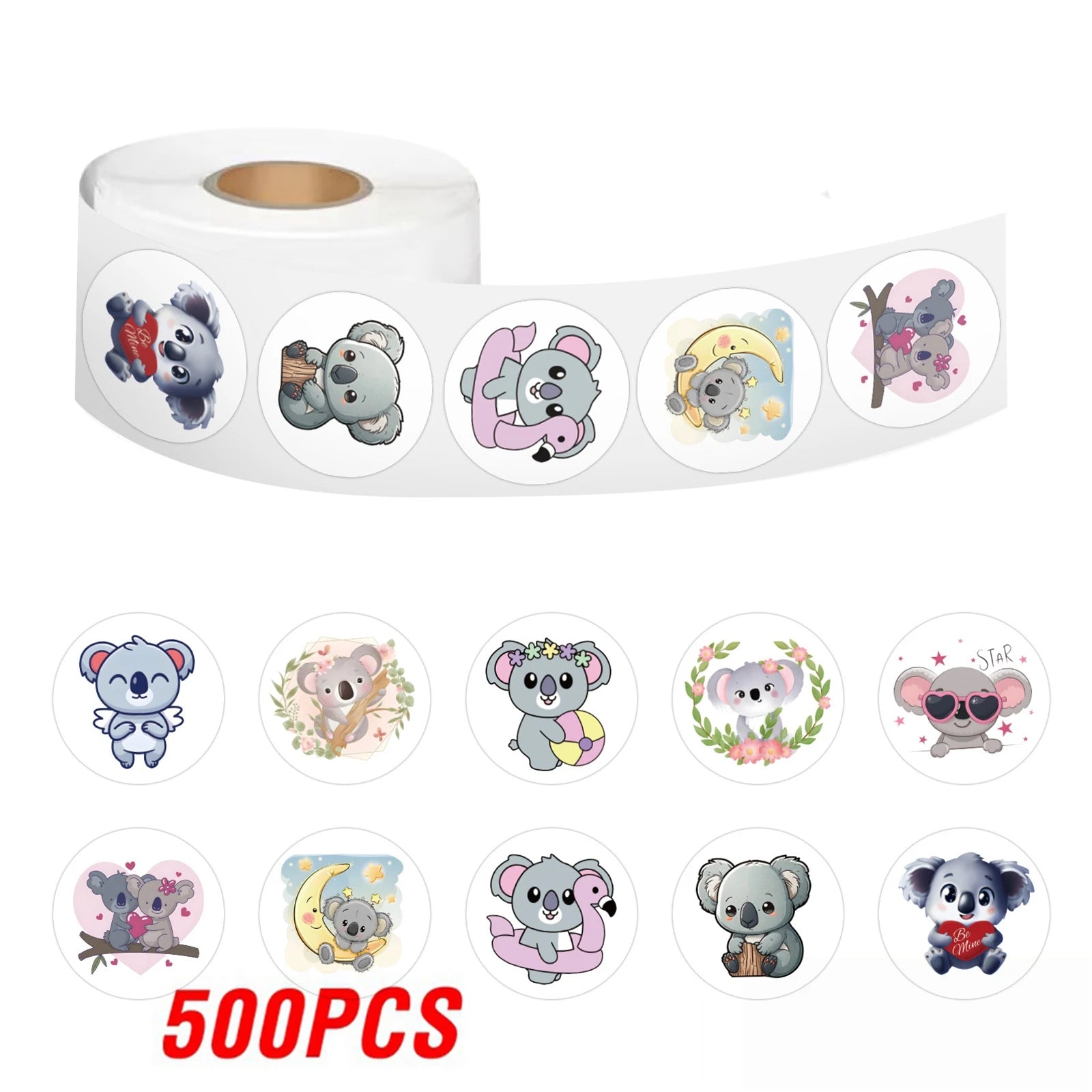 Koala Delight Sealing Stickers - 100-500 Pcs