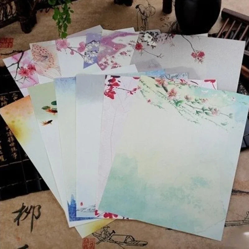 8 Sheets Chinese Landscape Writing Paper