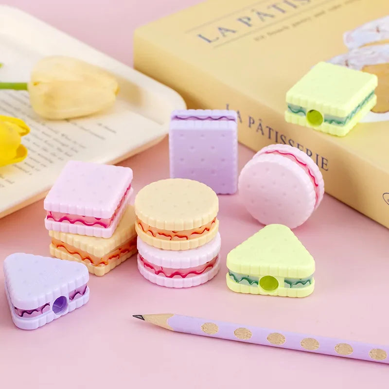 Kawaii Cookie Pencil Sharpener Set