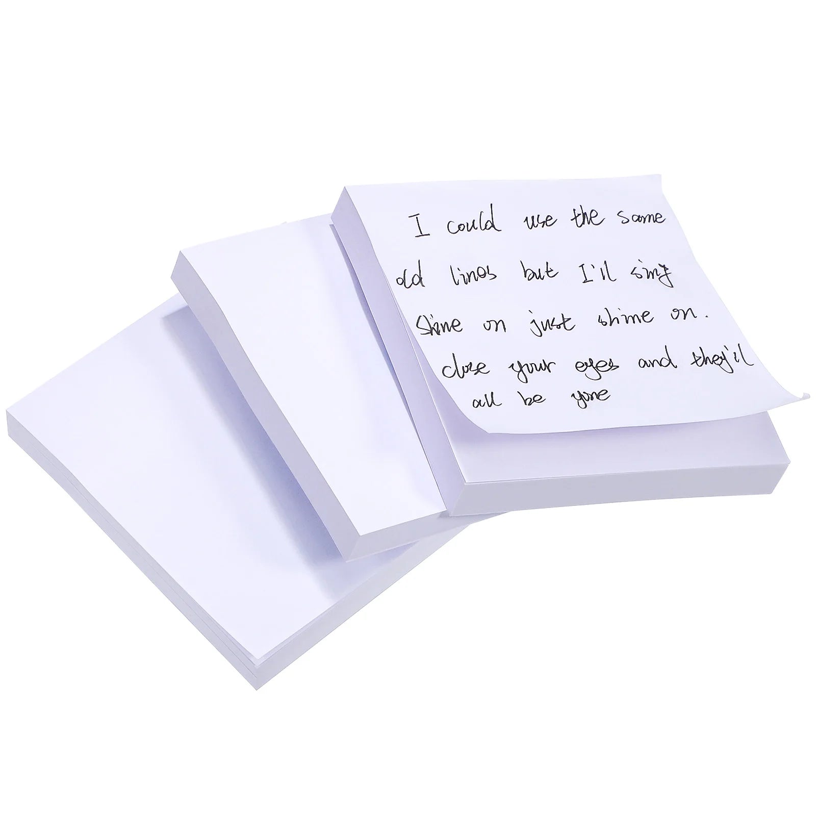 3pcs White Sticky Notes