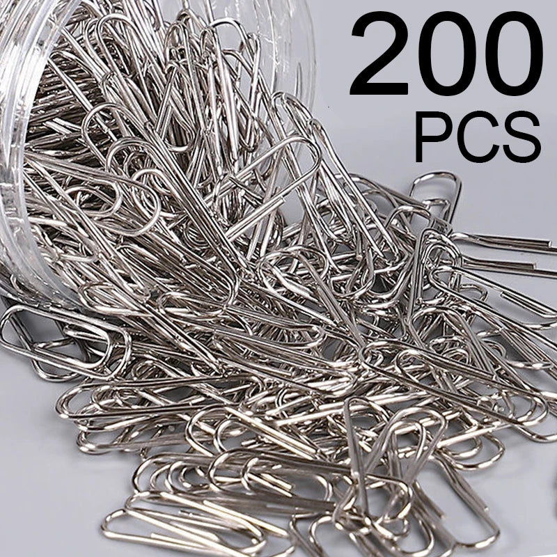 50/100/200PCS Metal Paper Clips