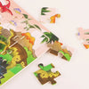 30-Piece Colorful Dinosaur and Animal Wooden Jigsaw Puzzles for Preschool Learning