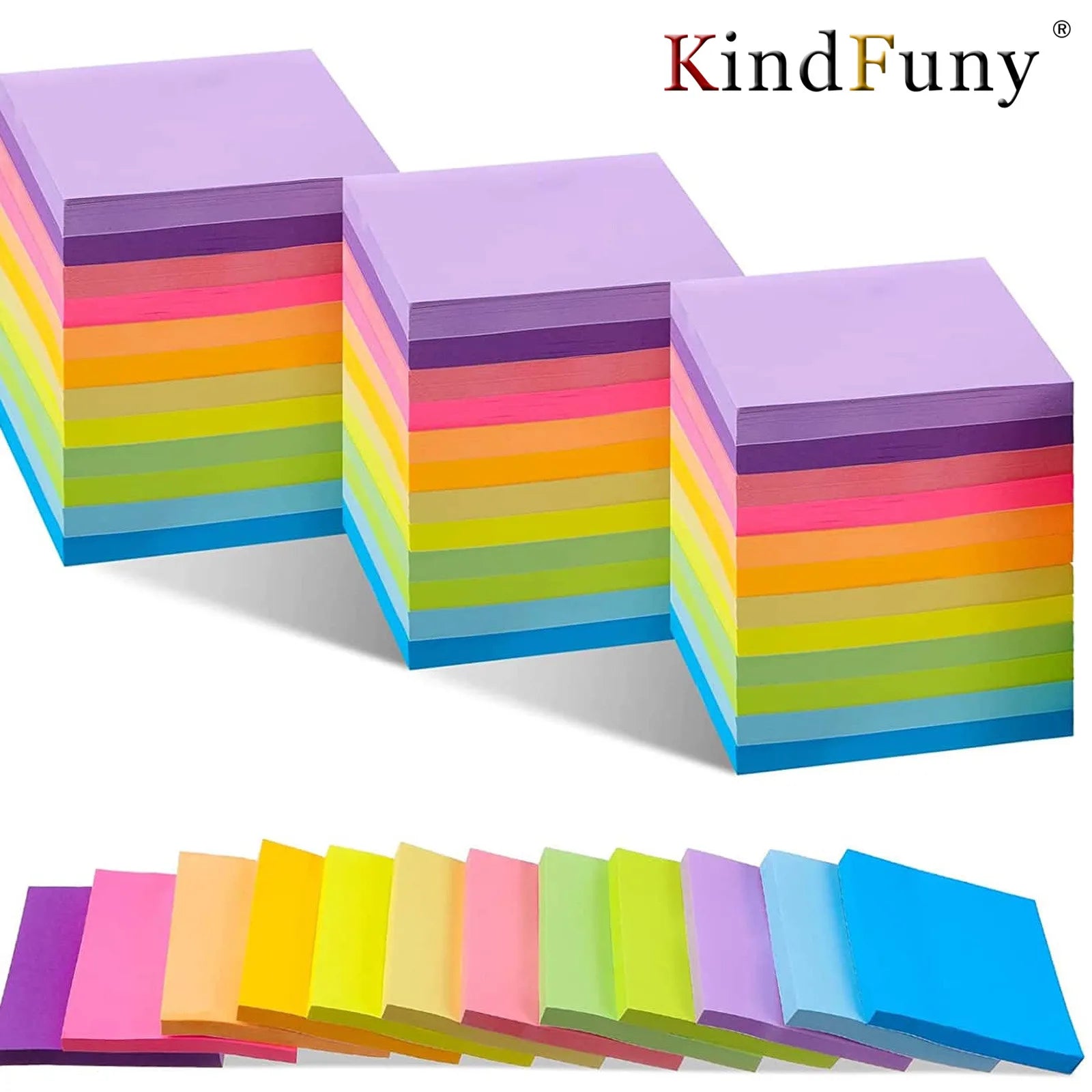 6pcs Fluorescent Sticky Notes