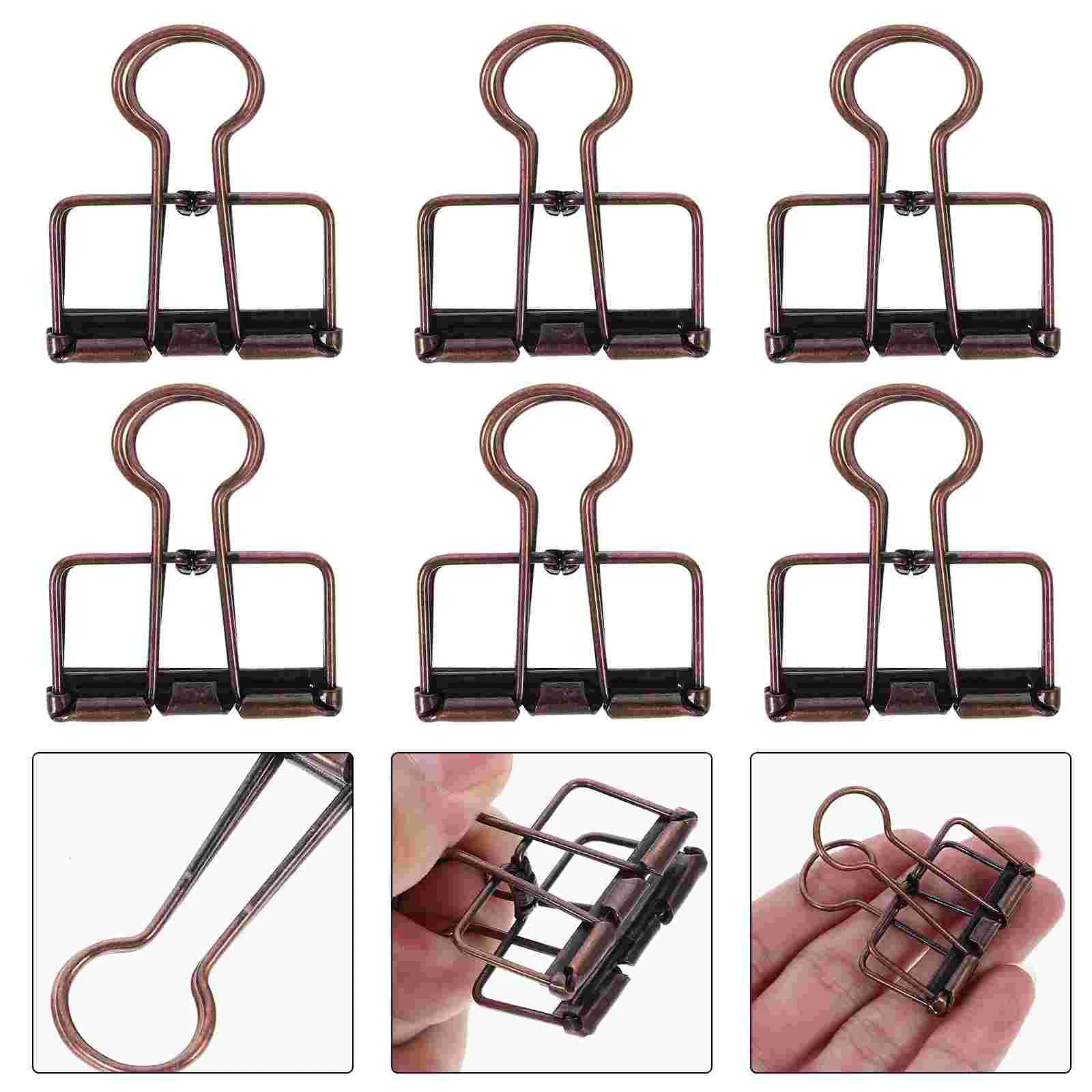 10 Pcs Vintage Metal Binder Clips