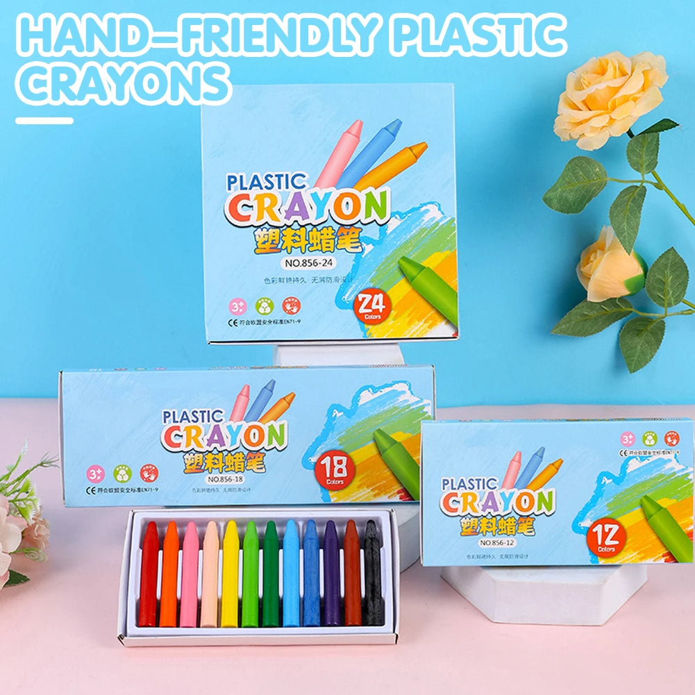 Washable Non-Sticky Crayons Set for Kids