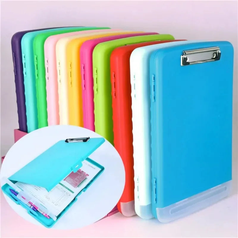 A4 Plastic Storage Clipboard File box case