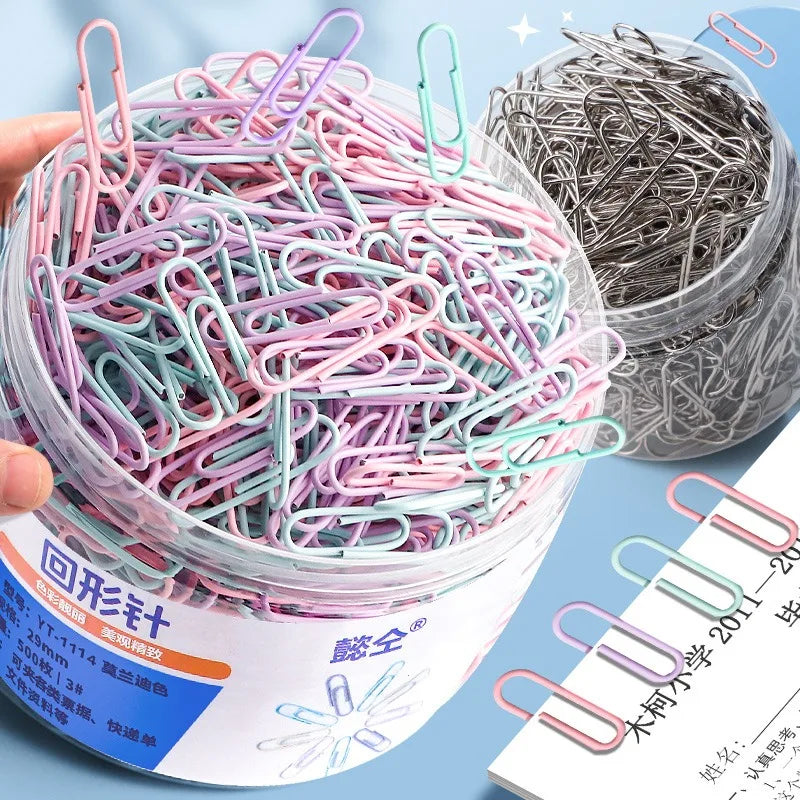 160PCS Colorful U-Shaped Paper Clips