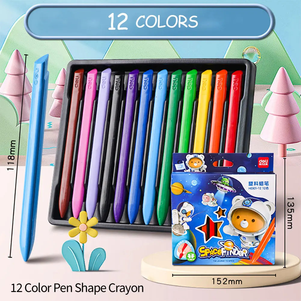 12/24 Colors/Set Drop/Straight Shape Crayons