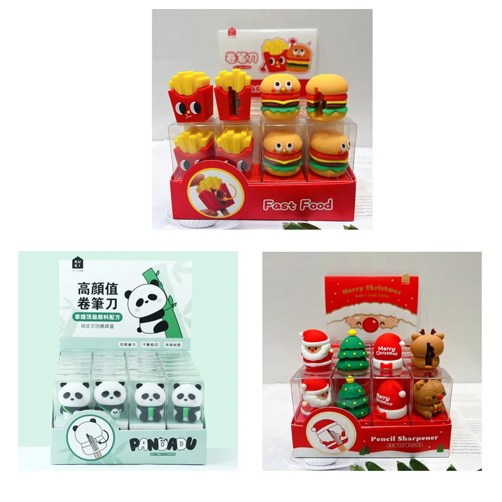 Kawaii Panda Hamburger Pencil Sharpener