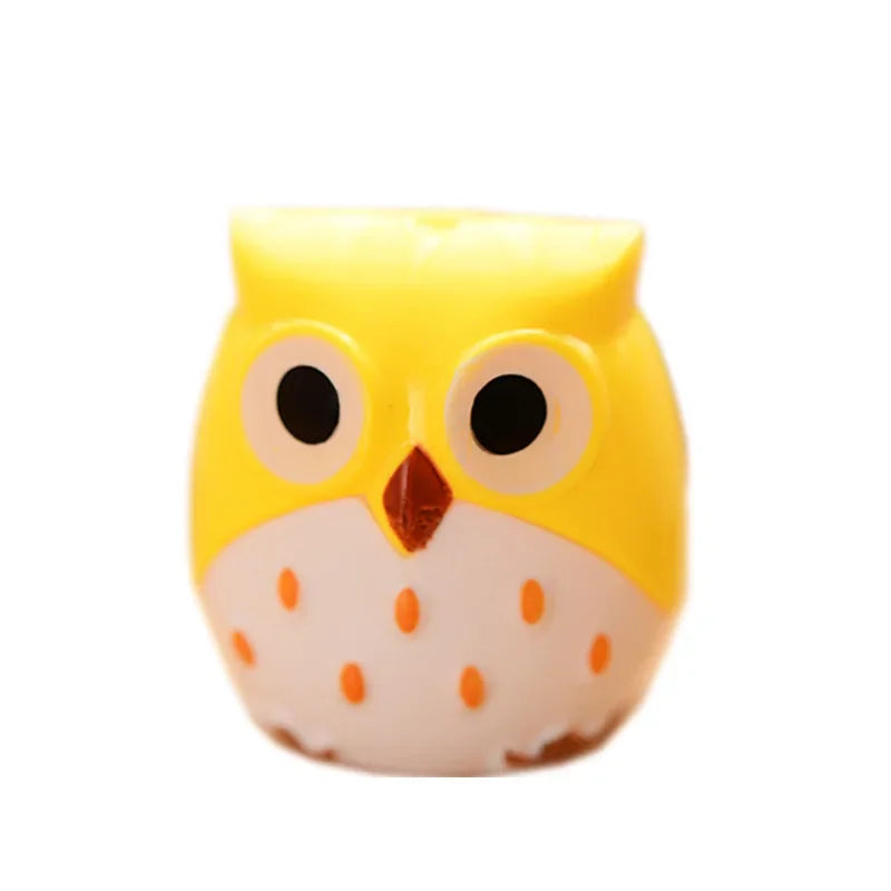 24-Piece Cartoon Owl Pencil Sharpener Set