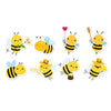 Buzzing Bee Cartoon Stickers Pack