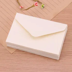 20PCS Mini Blank Kraft Window Envelopes