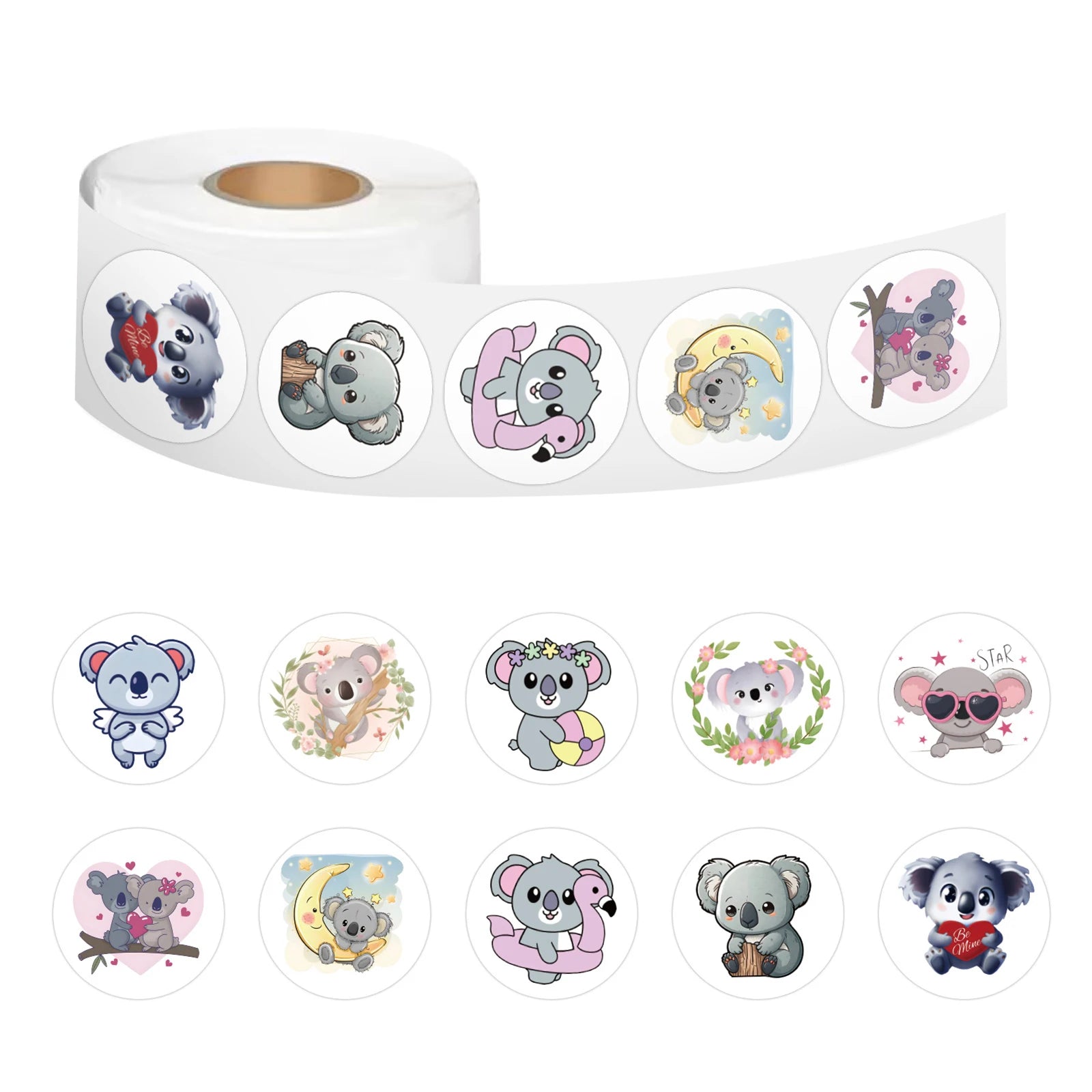 Koala Delight Sealing Stickers - 100-500 Pcs