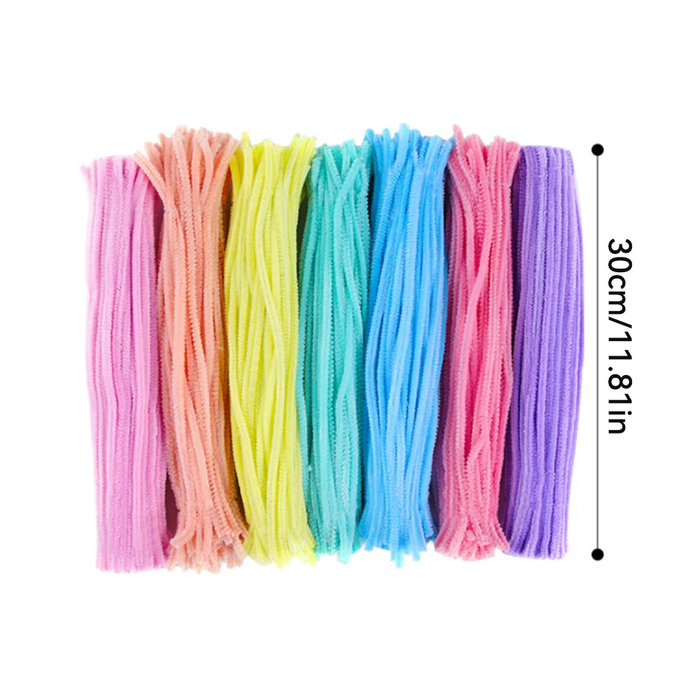 CraftyPipes Chenille Stem Set – 40/100 Pcs Colorful Pipe Cleaners