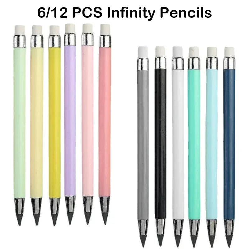 6/12pcs Infinity Pencils