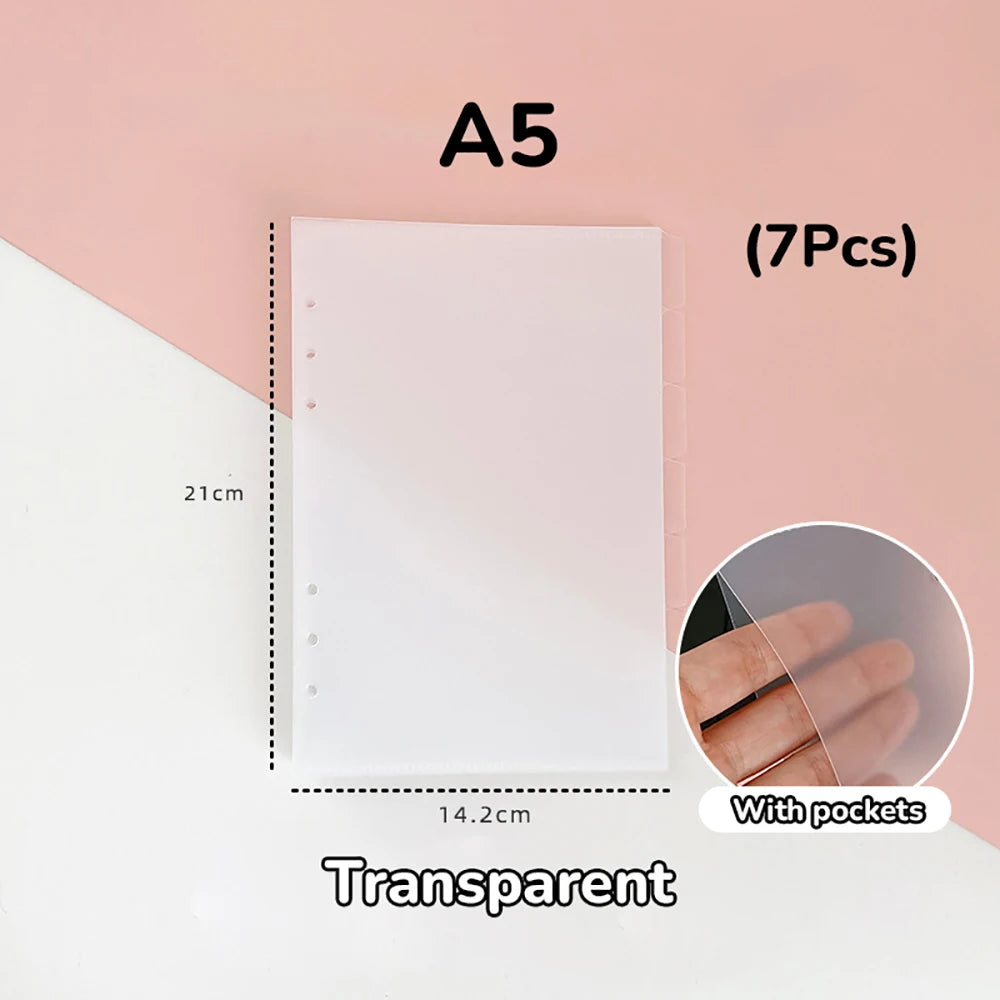 A6/A7 Binder Index Dividers & Filing Pages