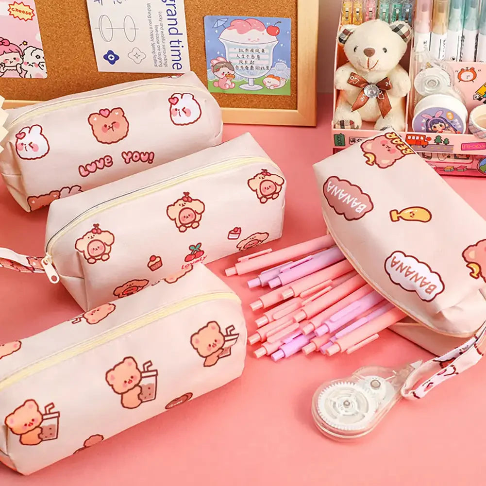 Bear Buddy Double Pencil Case