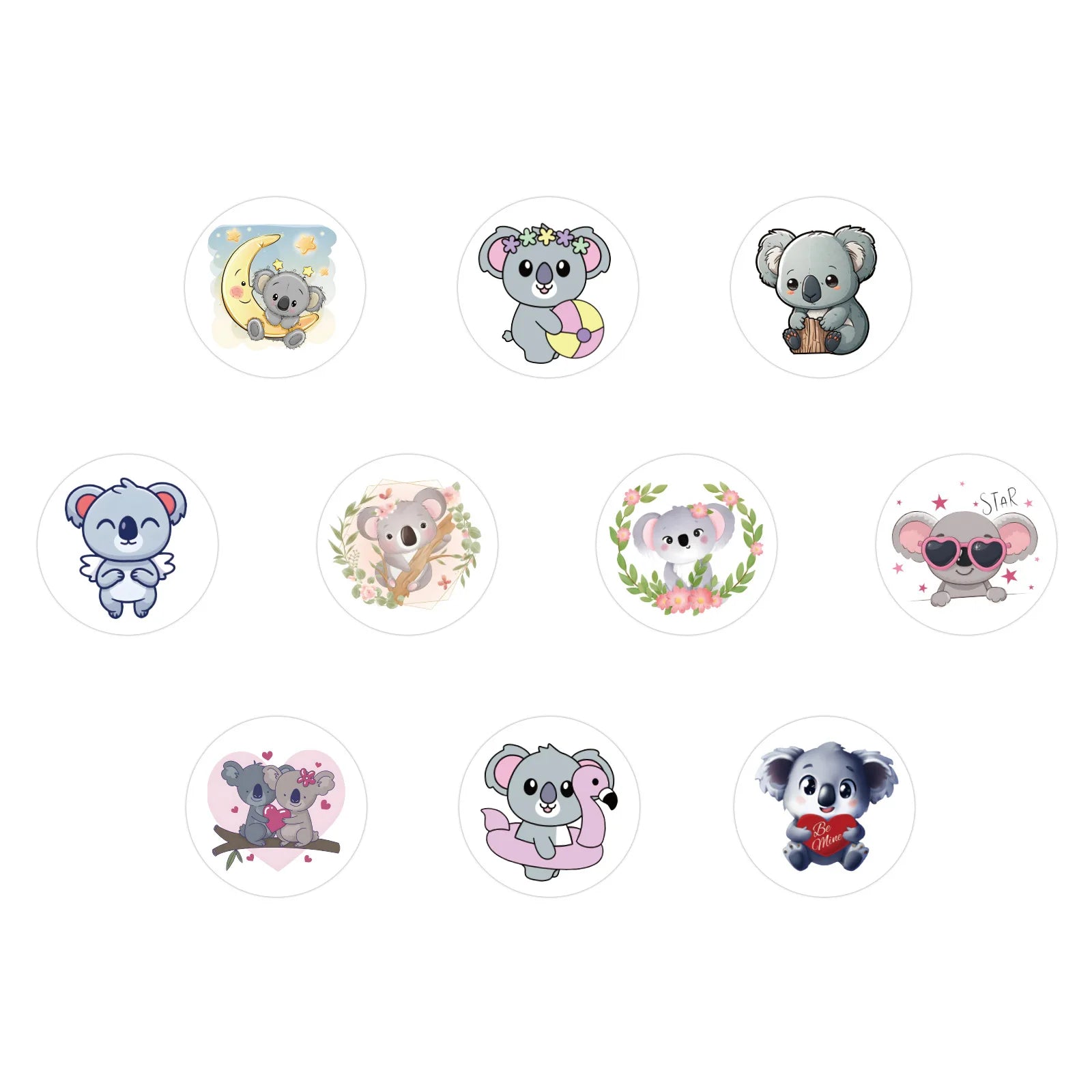 Koala Delight Sealing Stickers - 100-500 Pcs