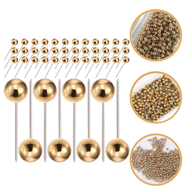 Golden Artistry Push Pins – 400pcs